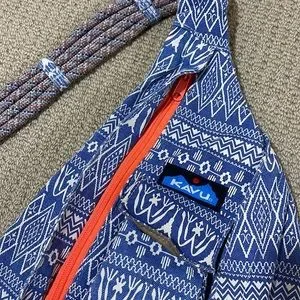 Kavu | Bags | Kavu Bag Blue And White With Bright Orange  display picture 2